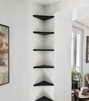 Zwevende Hoekplank, Hoekschap voor in de Hoek.