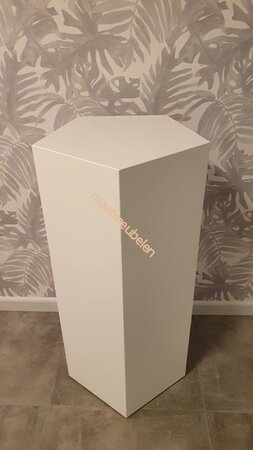  Zes -vijf- acht hoekige decoratieve zuil / sokkel / pilaar op kleur gelakt kies uw afmeting.