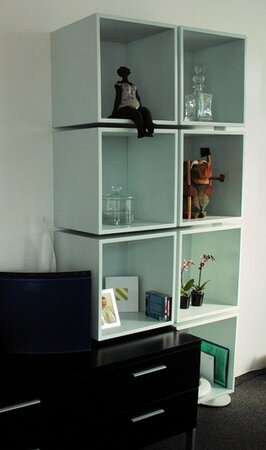 Hangende Kubus van MDF elke afmeting leverbaar kies uw afmeting.