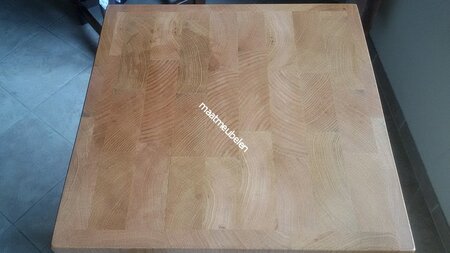 Massief eiken houten sokkel / zuil / pilaar