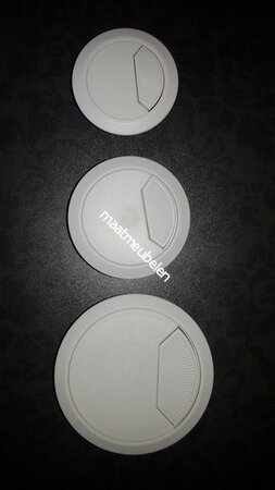 Kabeldoorvoer Wit 50mm -- 80mm of 60mm