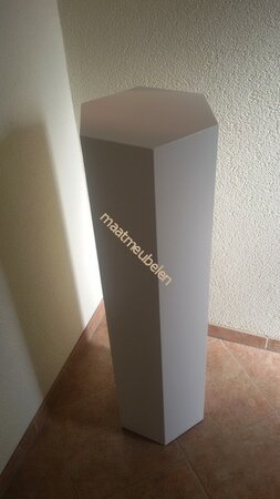  Zes -vijf- acht hoekige decoratieve zuil / sokkel / pilaar op kleur gelakt kies uw afmeting.