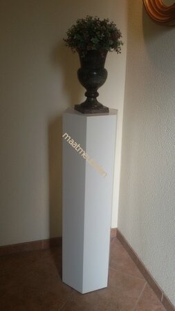  Zes -vijf- acht hoekige decoratieve zuil / sokkel / pilaar op kleur gelakt kies uw afmeting.