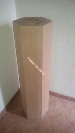  Zes -vijf- acht hoekige decoratieve zuil / sokkel / pilaar op kleur gelakt kies uw afmeting.