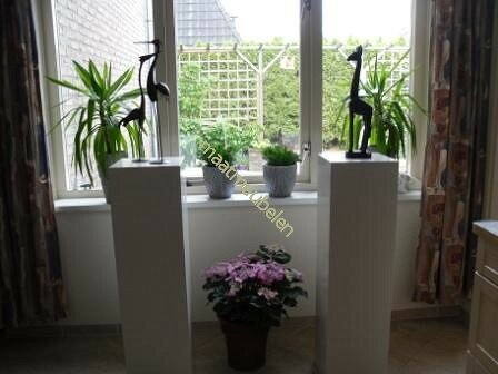 Schilderklare Decoratieve zuil / sokkel / pilaar / plantenzuil van MDF elke afmeting leverbaar