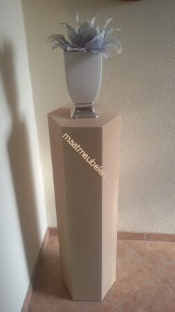 Schilderklare Decoratieve zuil / sokkel / pilaar / plantenzuil van MDF elke afmeting leverbaar