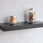 Zwevende wandplank op maat.