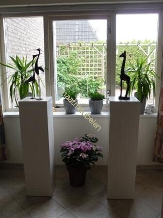 Op kleur gelakte, Decoratieve zuil / sokkel / pilaar kies uw afmeting.