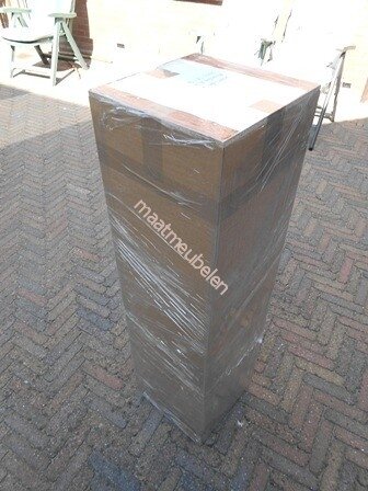 100 x100 mm onbehandelde blanke MDF zuil, sokkel, schilderklaar